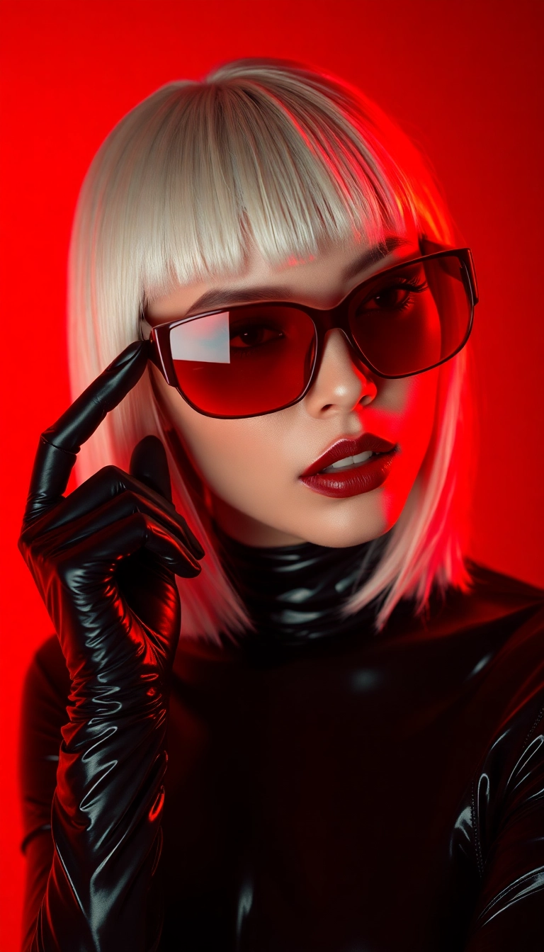 Best Lavish Y2K Woman Fashion Model in Black and Red Phone Luxury Wallpaper